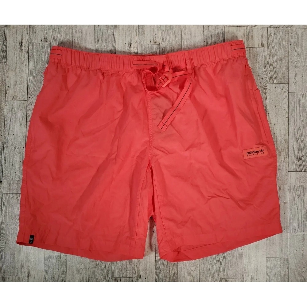 Adidas Shorts Men's 2X Adventure Ripstop Cargo Hiking Semi Turbo Salmon NEW